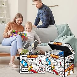 YNSZAS Comic Book Storage, Comic Book Box, 15.8" X