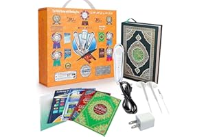 Quran Reading Pen, AIPEBANI 16GB Electronic Reader Pen Word-by-Word Digital Rechargeable Holy Quran Recorder 25 Reciters and Languages 6 Books, Ramadan Gift for Kids Adults Orange