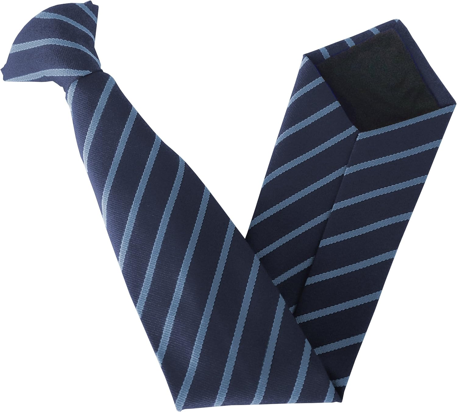 Clip On School Ties (21 Single Striped Variations) (14 inch clip on