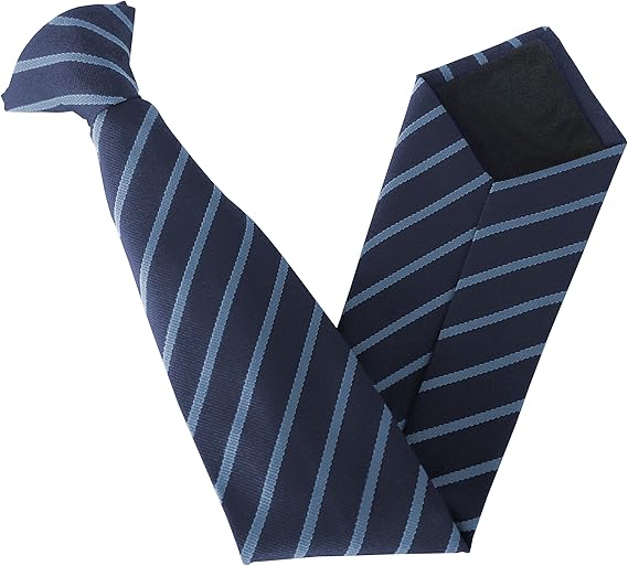 Clip On School Ties (21 Single Striped Variations) (14 inch clip on