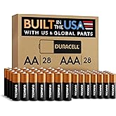 Duracell Coppertop AA + AAA Batteries, 56 Count (Pack of 1), Re-closable Pack for Easy Access and Organized Storage, Contains 28 Double A Batteries and 28 Triple A Batteries