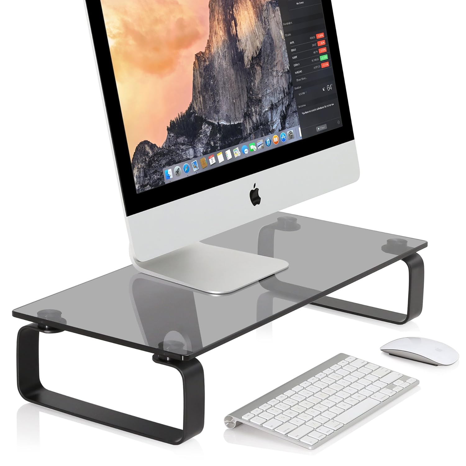 Television Stands & Entertainment Centers Fitueyes Tempered Glass