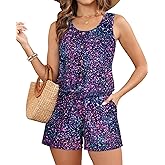 Tempt Me Women Romper Swimsuit - One Piece Bathing Suit with Shorts Modest Boyleg Swim with Pockets 2025