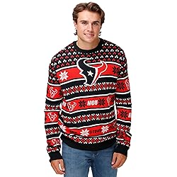 FOCO Standard NFL Big Logo Ugly Sweater, Team Color