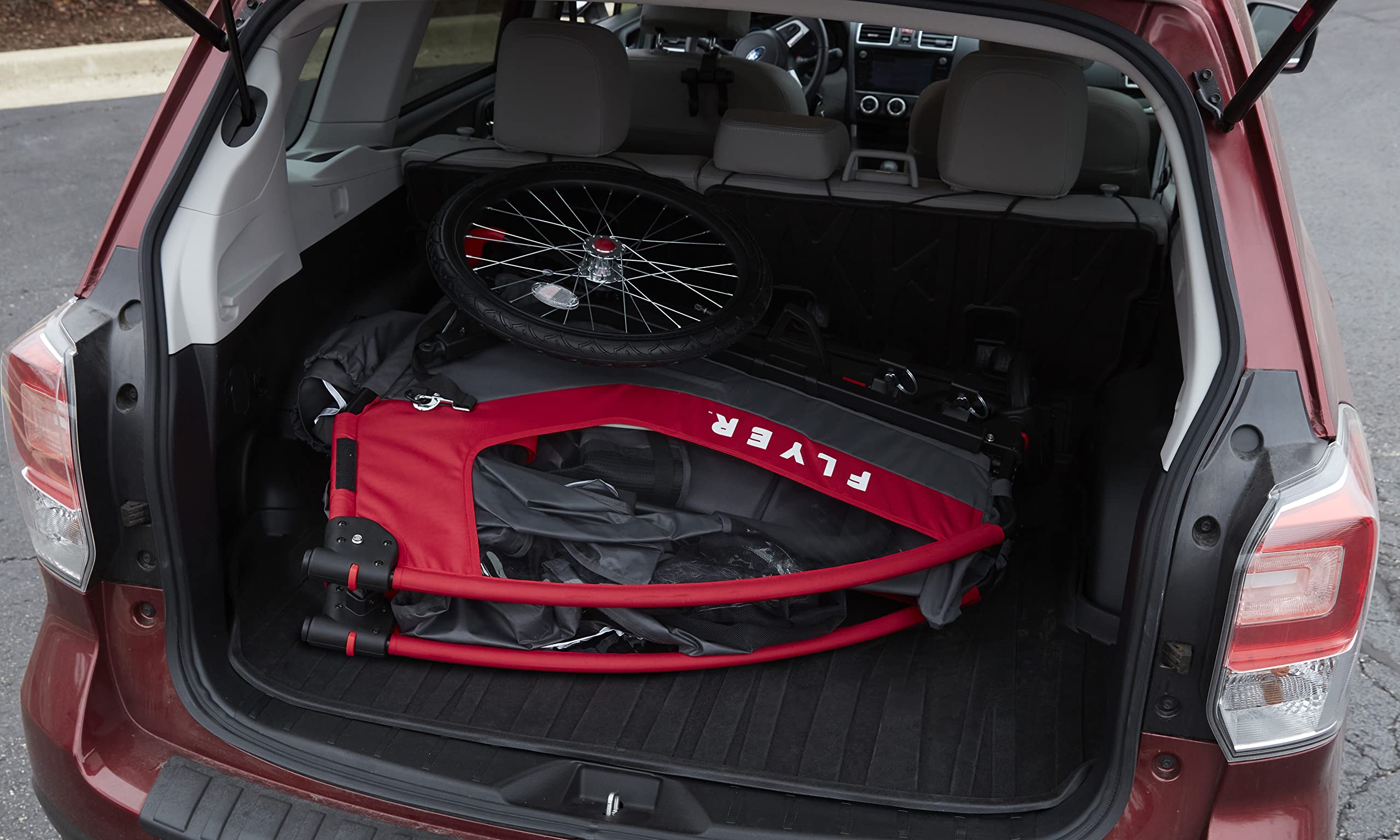 Flyer? Duoflex 2 in 1 Bike Trailer and Double Stroller for Toddlers, 1+ Years
