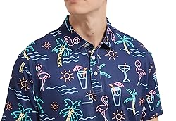 Men's Funny Golf Polo Shirts Short Sleeve