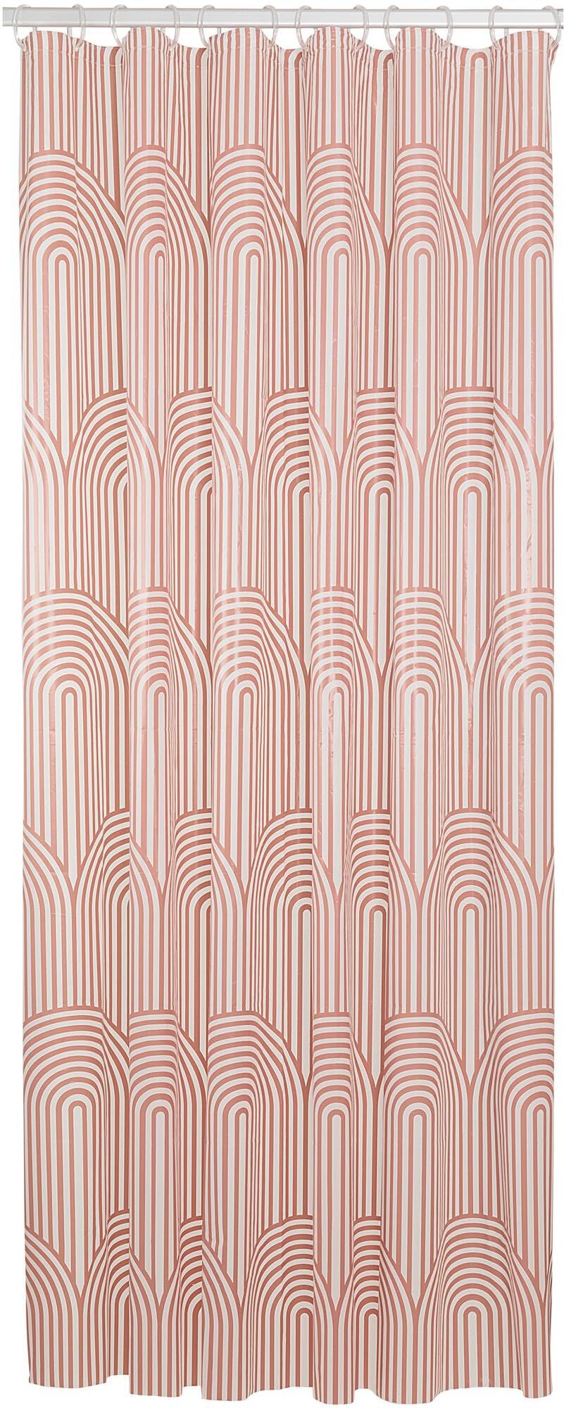 Sealskin Brave Shower curtain 180x200 cm PEVA Dark pink / White