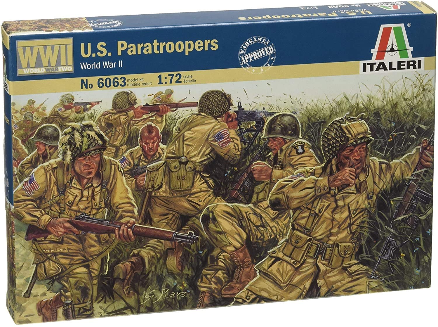 Italeri 510006063-1:72 WW2 US Paratrooper