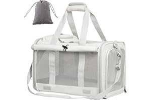 Le city Cat Carrier and Dog Carrier is Designed for Pets Weighing up to 16 lbs.Soft-Sided,Durable and Collapsible Travel Carr