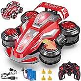 TADOZIC 4WD Remote Control Car 360° Spins RC Stunt Car with Lights&Music,Best Birthday Gifts Toys for 6 7 8 9 10 11 12 Year Old Boys