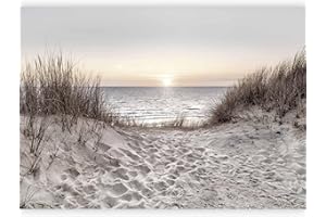 artgeist Wall Mural Beach 135x101 in - Peel and Stick Self-Adhesive Wallpaper Removable Large Sticker Foil Wall Decor Print P