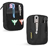VIPERADE VE31 Small EDC Pouch, Men's Pocket Organizer, Small EDC Organizer Multitool Pouch for Camping/Hiking/Bushcraft (Black)