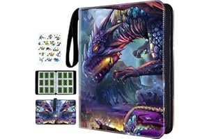 Vorlestour Card Binder 9 Pockets - 990 Pockets Card Holder Album with 55 Removable Sleeves - Trading Card Collection Binder for Cards Storage and Organisation,Gifts for Boys&Girls