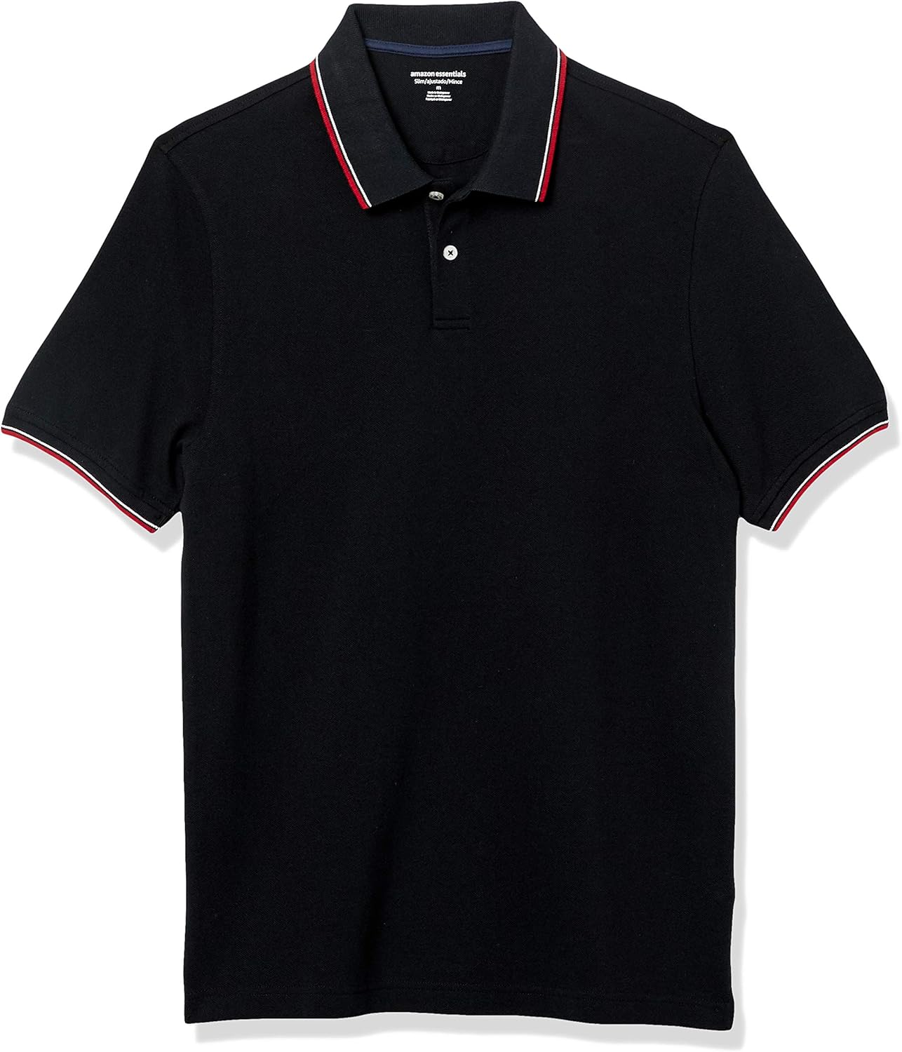 slim fit pique polo shirt