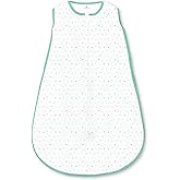 Amazing Baby Microfleece Sleeping Sack, Wearable Blanket with 2-Way Zipper, Use After Swaddle Transition, Playful Dots, SeaCrystal, Small 0-6 Month