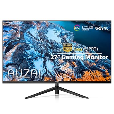 Buy Computer Monitor 21 Auzai 27 Inch 144hz 1ms Ips Gaming Monitors Fhd 1080p Frameless Display Support G Sync Freesync With Hdmi Dp Usb Port For Xbox Ps4 5 Pc Tilt Pivot Vesa Mount