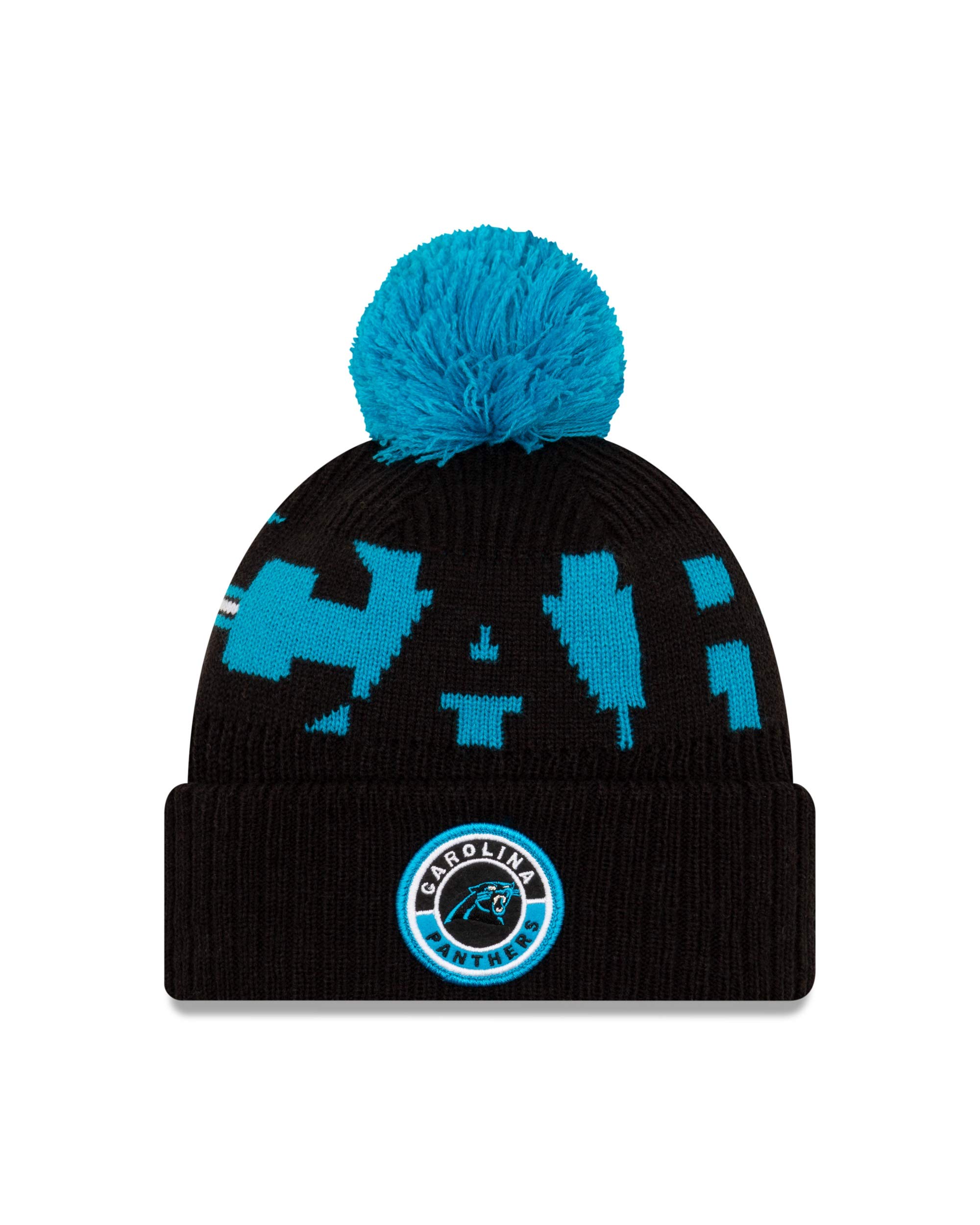 New Era NFL ON-FIELD Sideline Beanie - Carolina Panthers