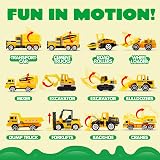 JOYIN 25 in 1 Construction Truck Playset with Sounds Lights Carrier Truck view 3