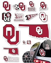 Oklahoma Sooner Stickers for Gift, Car, Water