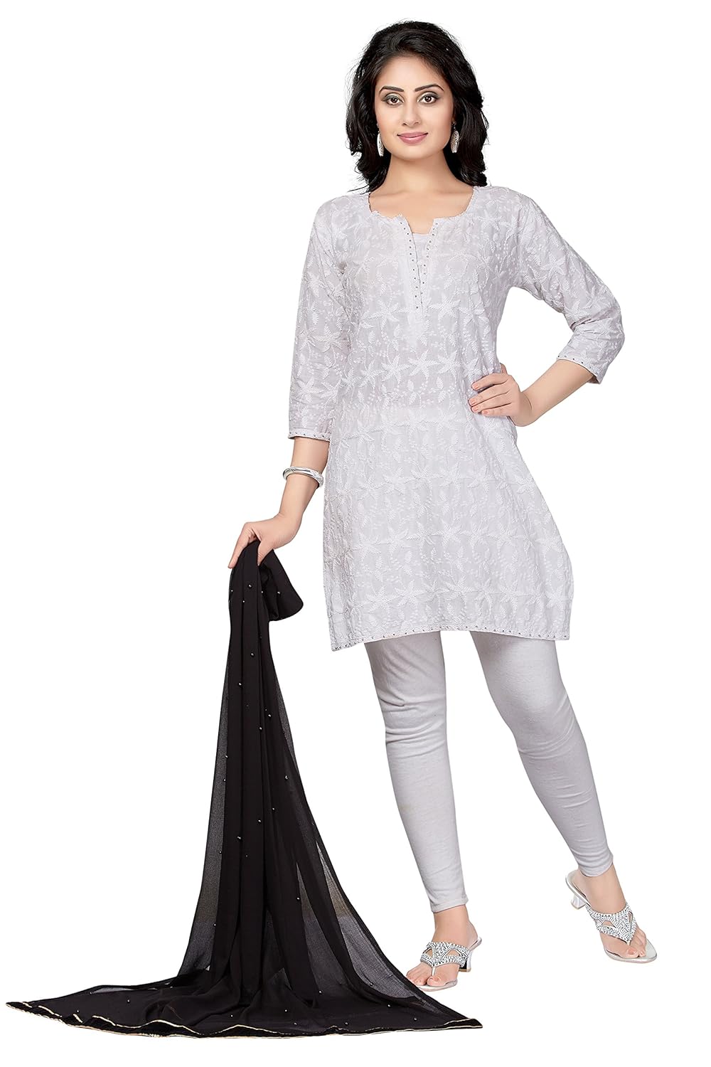 rani saahiba women's chiffon dupatta