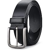 Buffway Men's Leather Belt,1.5" Handmade Top-Grain Leather–Durable,Comfortable,Suitable for Everyday Formal & Casual Wear