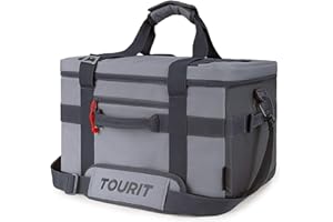 TOURIT Soft Sided Cooler Bag Insulated 48/60 Cans Large Collapsible Lunch Cooler Bag, Ice Chest, 32/40L Leakproof & Portable Coolers for Picnic, Beach, Hiking, Camping, Work, Travel, Trip