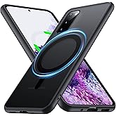 FNDMIL[NO.1 Magnetic]for Samsung Galaxy S20 Case with MagSafe(Not for S20 FE)[Military Shockproof][Translucent Matte][Anti-Fingerprint]Soft Silicone Bumper for Samsung Galaxy S20 Phone Case Slim,Black