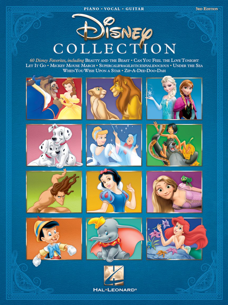 The Disney Collection – Various Composer Songbook | Piano Vocal Guitar Sheet Music Book | Disney Music Arrangements for All Ages | Movie Songs for ... Players: 3rd Edition - 60 Disney Favorites