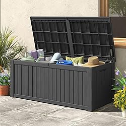 LHBGO Outdoor Storage Box, 180 Gallon Deck