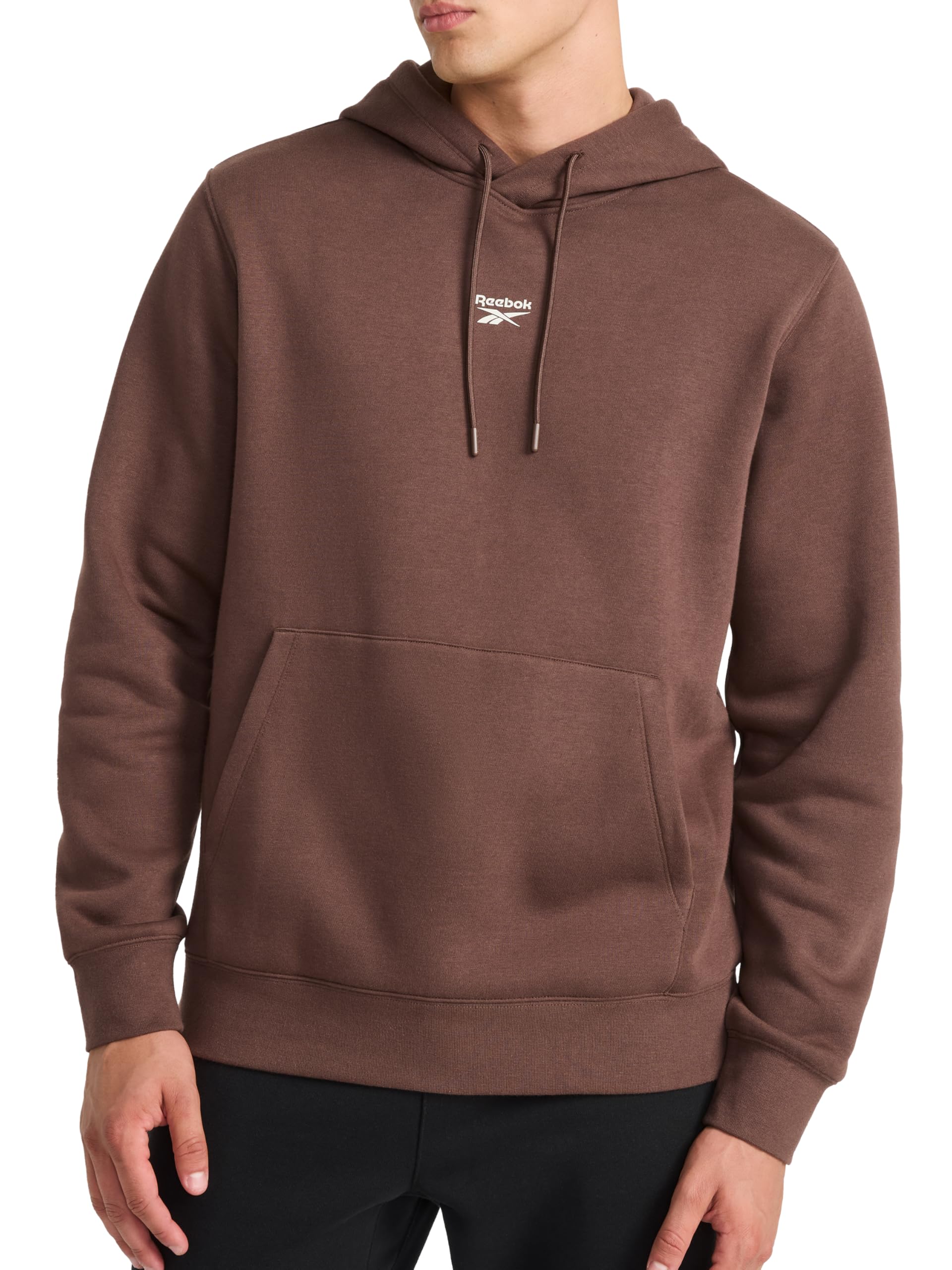 Reebok Men’s Finisher Hoodie, Standard Fit, Midweight Cotton-Poly Fleece Fabric, Bracken, Medium