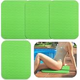 Verdanzia 4PCS Pool Seats for Edge of Pool, 17x13 Inch Eva Foam Pool Cushions for Side of Pool, Anti Slip Poolside Seating Mat, Multifunction Poolside Accessories for Summer Outdoor Beach