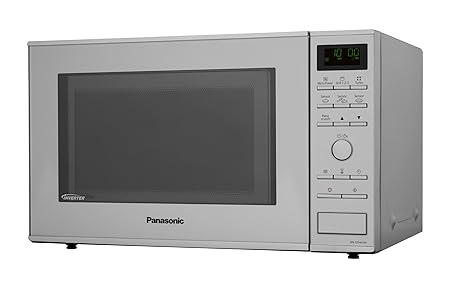 Panasonic NN-GD 462 MEPG - Microondas (1000W, 31 litros), color Plateado [Versión Importada]