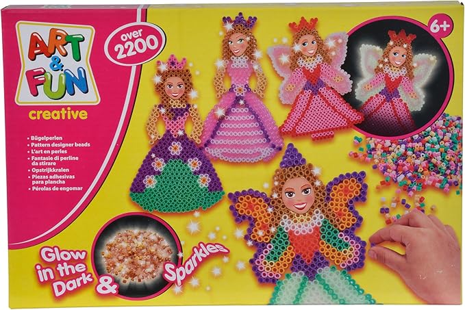 Amazon Simba アート 楽しい フェアリー プリンセス アイロンビーズセット 20ピース おもちゃ ホーム キッチン
