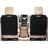 Kick Mats - 2 Pack - Premium Quality Car Seat Protector best waterproof protection of your upholstery from Dirt, Mud, Scratches - Extra Large Car Seat Back Covers by Enovoe