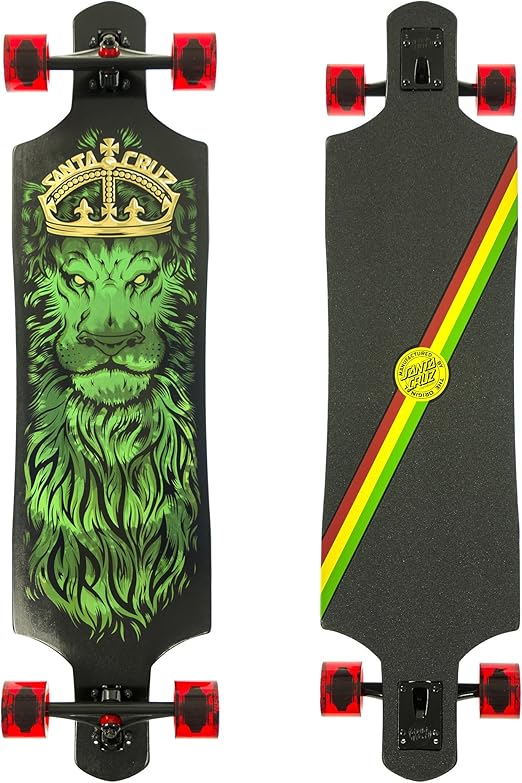 Santa Cruz Longboard Lion God Drop Thru tie Dye 10.0" x 40