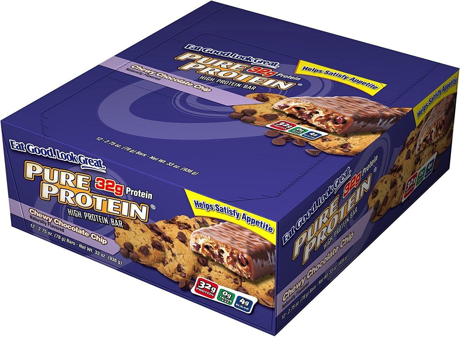 Pure Protein High Protein Bar, Chewy Chocolate Chip 2.75