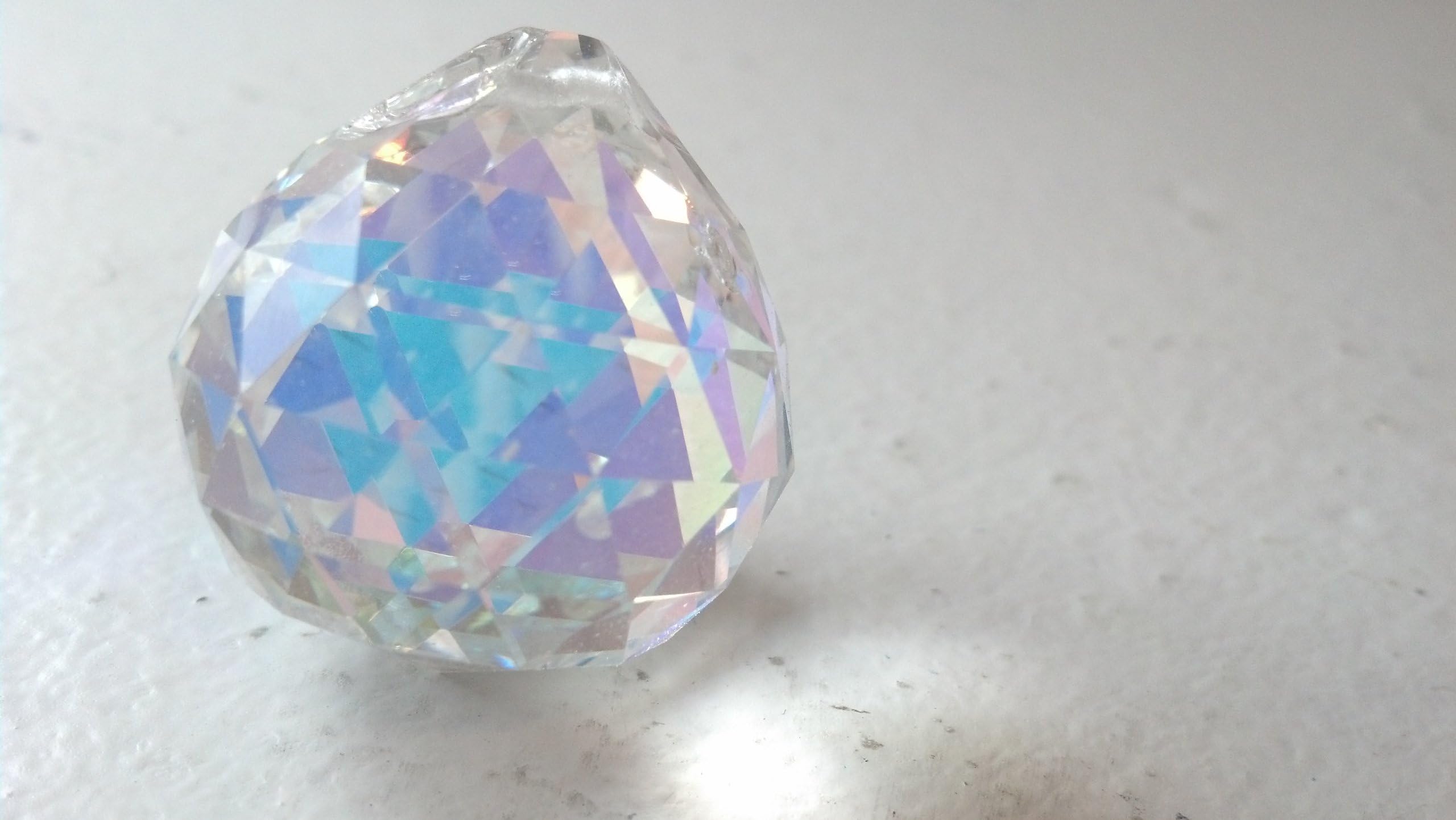 30mm Chandelier Crystal AB Faceted Ball Prism Feng Shui