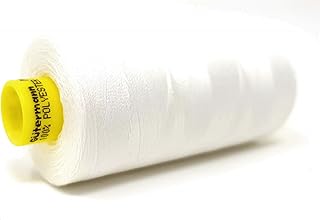 Gütermann Garn Mara 120 Allesnäher Nähgarn Polyester 1000m Nähmaschinengarn UV Beständig (Weiß, 1)