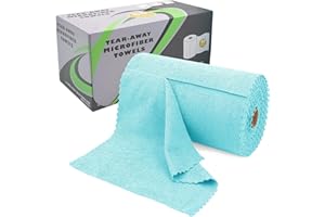 Geesebuy 12" x 12" Microfiber Cleaning Cloth,80 Pack Microfiber Cleaning Cloth,Microfiber Towels Roll Can be Reusable for Car,House,Kitchen,Garage