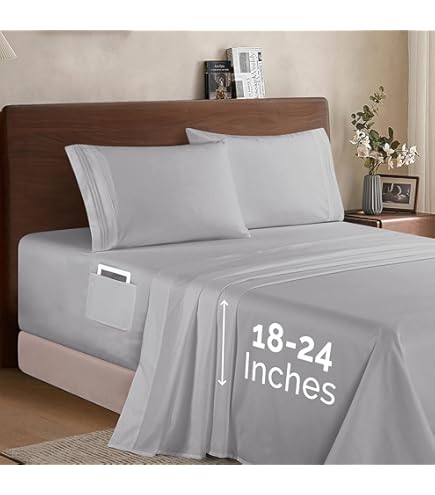 Elegant Comfort - Juego De Sábanas, 4 Piezas Con Bolsillos Profundos