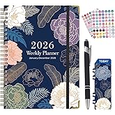 2026 Daily Planner, Agenda 2026,2026 Planner, 6.1" x 8.5" Hardcover 2026 Weekly Planner, Weekly Monthly Planner with Tabs Inn