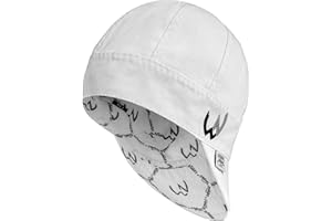 Welder Nation 8 Panel Soft, 10 oz Light Weight Cotton Welding Cap, Durable for Safety and Protection While Welding. Stick ARC