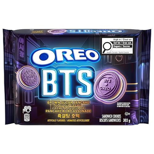 OREO & BTS Brown Sugar Pancake Creme Sandwich Cookies, Limited Edition, 303g