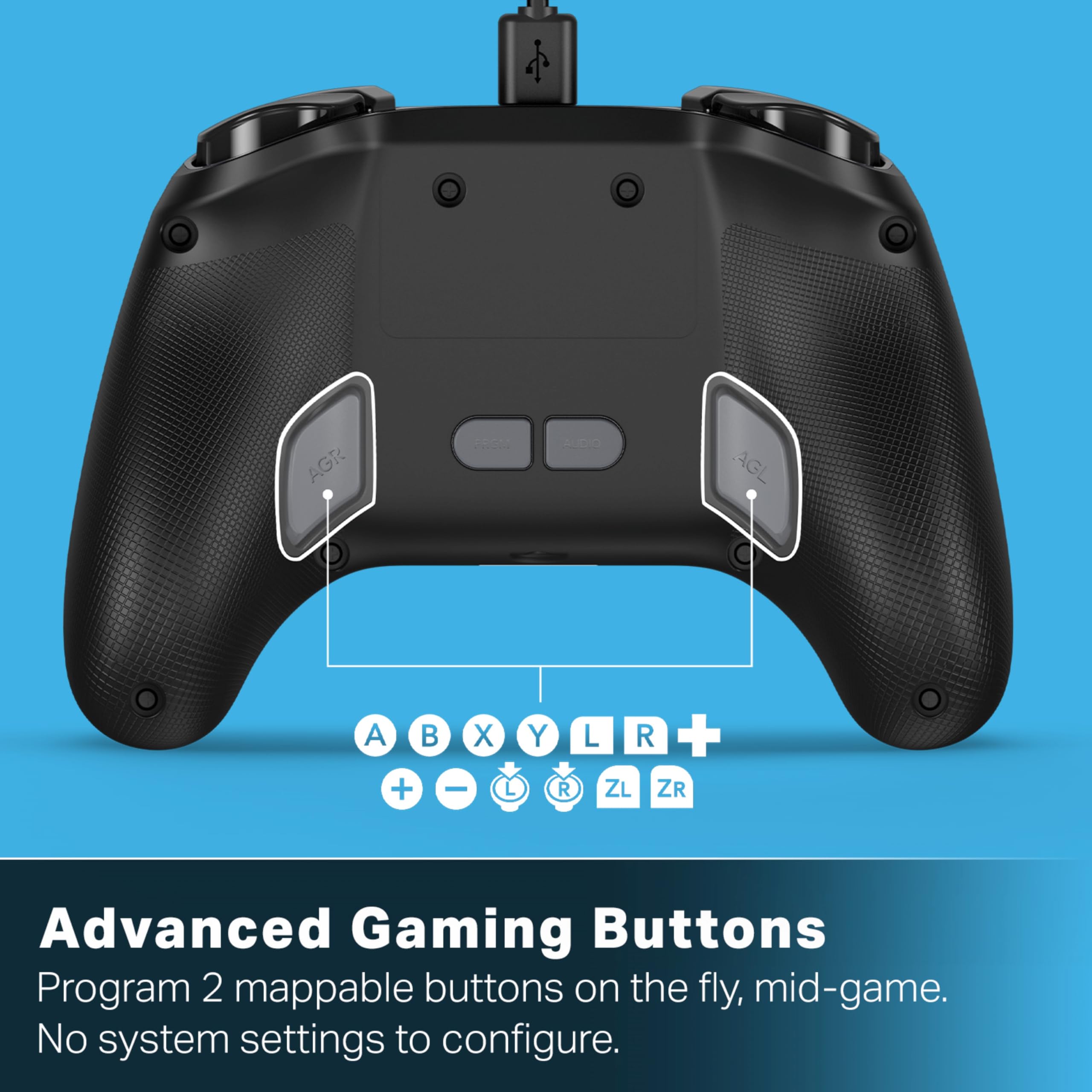 PowerA Kabelgebundener Advantage-Controller für Nintendo Switch 2 - Es ist Mario-Zeit, offiziell lizenziert, Halleffekte, zuweisbare Tasten, Pro-Controller, C-Taste, integrierte Audiosteuerung 4