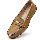 KORDAL Women's Comfortable & Lightweight Leather Loafers Slip-Ons Driving Mocs Walking Shoes Cute Business Casual Dress Shoes Work Flats for Women