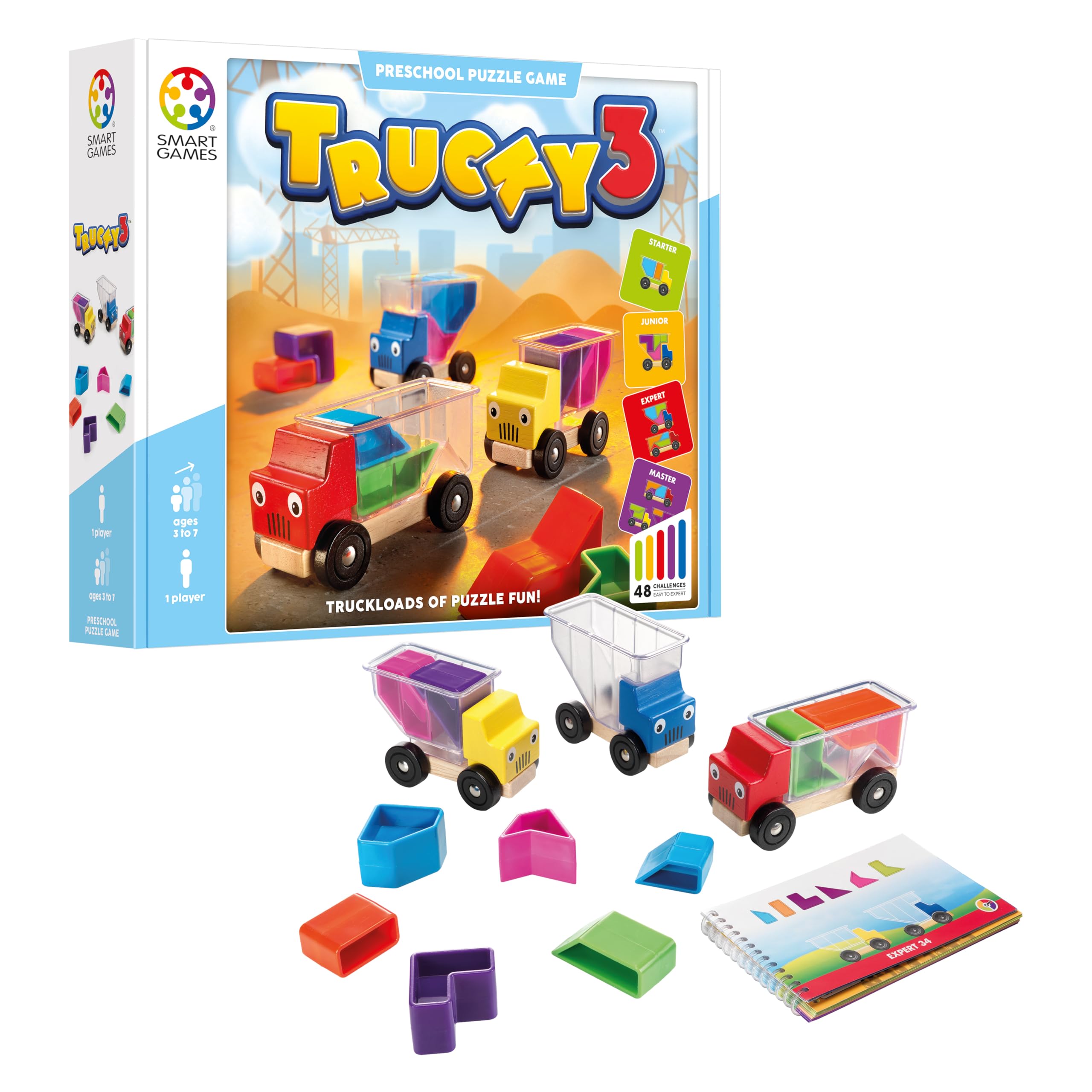 SmartGames - Trucky 3 Preschool Puzzle Game