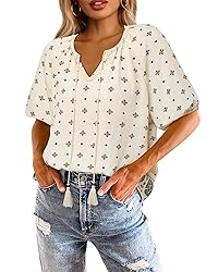 Chvity Bohemian Tops for Women,Beach Vacation
