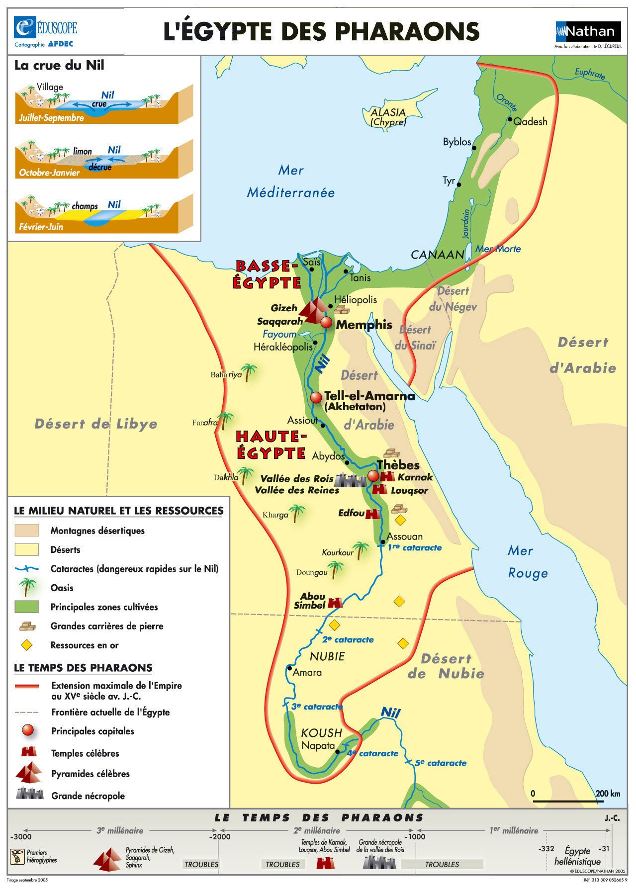 Carte Egypte Des Pharaons Hebreux Lecureuil Delphine Amazon Com Books