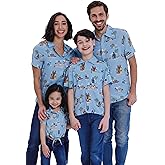 STAR WARS Chewbacca Darth Vader R2-D2 Stormtrooper TIE Fighter X-Wing Matching Family Hawaiian Button Down Shirt Adult
