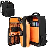 GMAK Audio Mixer Backpack Compatible with RODECaster Pro, RODECaster Pro II, RC Duo, DJ Mixer Travel Case Bags with Plenty of Pockets, Protective Audio Mixer Bag for Cables, Podcast Gear and Mics